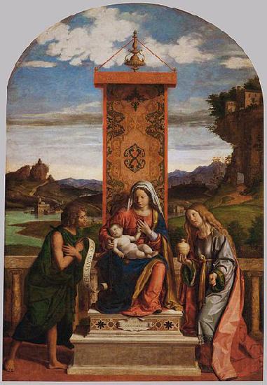 CIMA da Conegliano The Madonna and Child with Sts John the Baptist and Mary Magdalen France oil painting art